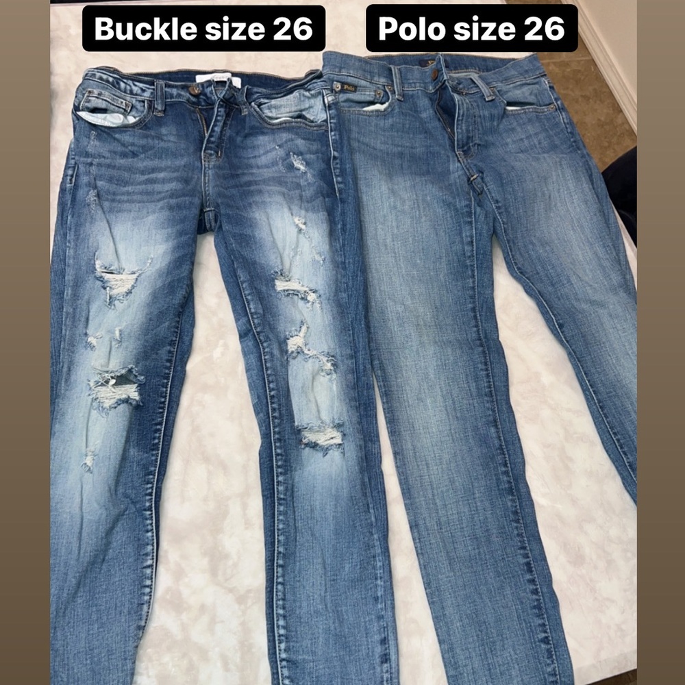 Buckle & polo jeans size 26